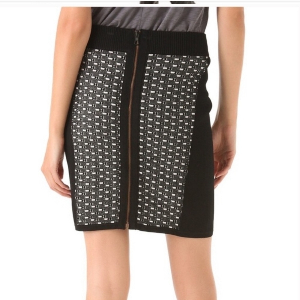 Rag & Bone Black Knit Skirt Large